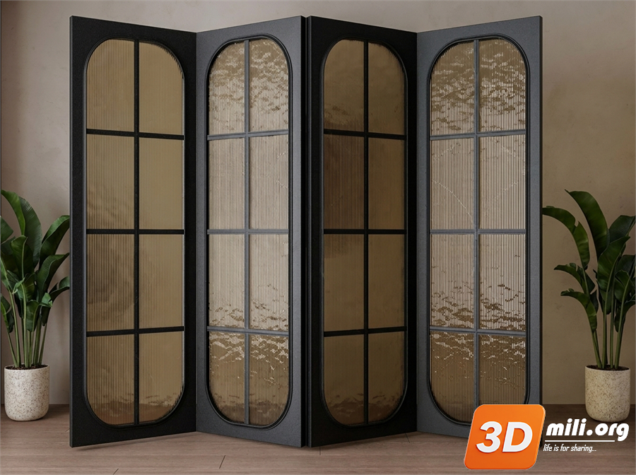 Folding screen Skp Files 